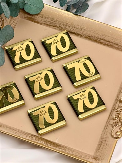 Personalized Birthday Chocolate Favors, Mirror Plexiglass, Adult Party - Etsy