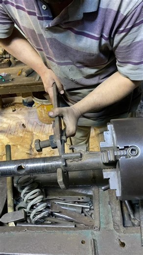 Heavy Wire Spring Making Process by Skilled Craftsman