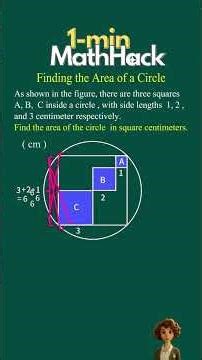 Finding the Area of a Circle | Easy Geometry Explained #mathproblems