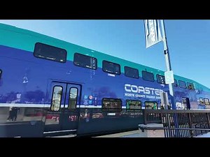 NCTD Coaster Holiday Express in Oceanside, CA, USA