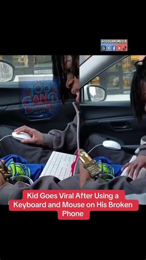 Kid Goes Viral Using Keyboard and Mouse on Phone!! #trending #fyp #viral #explore #shorts