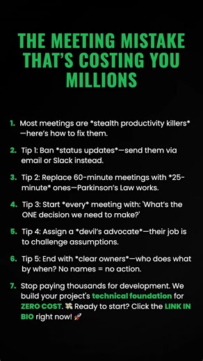 The Meeting Mistake That’s Costing You Millions #ad (Verify Info)