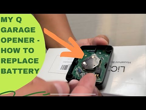 Chamberlain MyQ Garage Opener - How to change the receiver's battery tutorial DIY