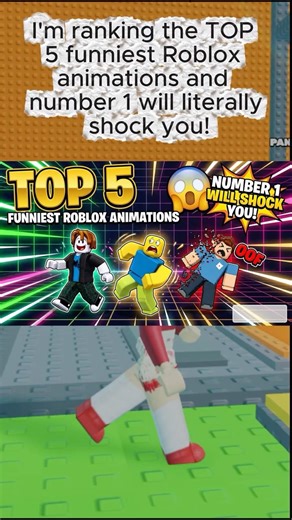 Ranking TOP 5 Funniest Roblox Animations (Number 1 Will SHOCK You) #roblox #shorts