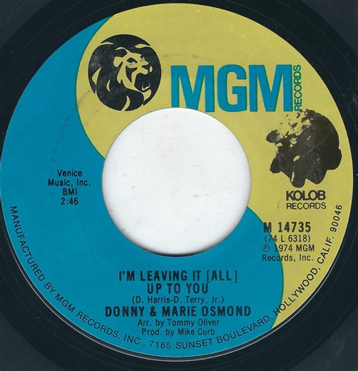 Donny And Marie Osmond - I'm Leaving It (All) Up To You / The Umbrella Song