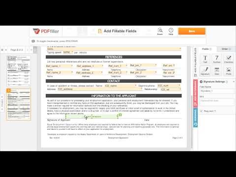 Add Fillable Fields to Any Document with PDFfiller's Fillable Forms Creator