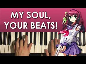 HOW TO PLAY - Angel Beats OP - My Soul Your Beats (Piano Tutorial Lesson)