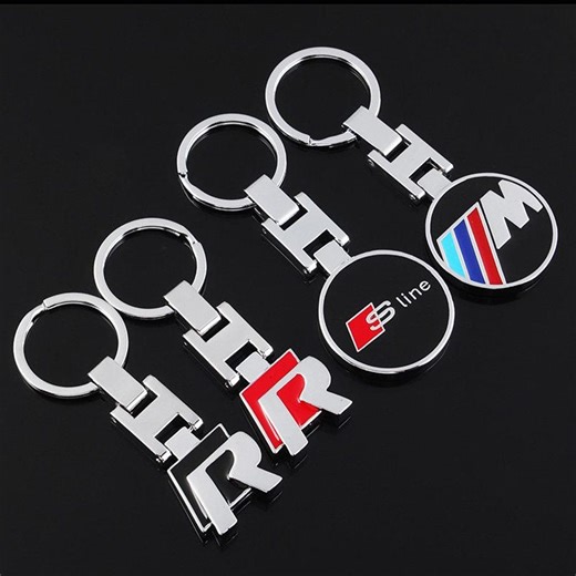 BMW M Tri-color Keychain, Audi S Line VW R Key Ring, Double-sided H Buckle Metal Car Keychain, Sport Pendant Gift - Etsy