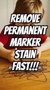 How to Remove Permanent Marker FAST !!!