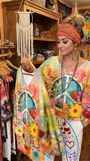 Artistic Retro Floral Boho Blouse for Inner Peace