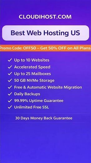 Best & Secure Web Hosting In United States #Shorts