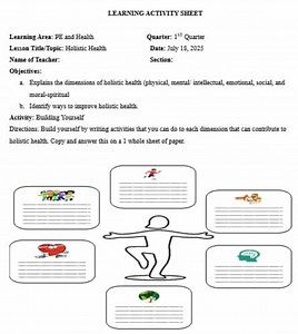 Explain the dimensions of holistic health (physical, mental/int... | Filo