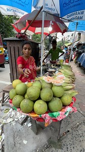 Hardworking Indian Aunty Sells Pomelo Fruit - Ninja Fruit Cutting Skills | Got talent India’s