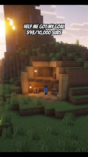Minecraft mountain starter house | #minecraft #minecraftbuilding #minecrafttutorial #gaming