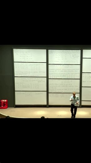 Among the topics our students study in their first term is Linear Algebra. You can watch their first lecture now (details below). Andy Wathen’s our guy at the whiteboard. Lectures are followed by tutorials where pairs of students and a tutor go through the work. Full lecture via YouTube Channel (link in bio), clicking on most recent videos; or via this link (you can't copy in the app so use browser/desktop): https://www.youtube.com/watch?v=MieZJ0bxv7k @oxford_uni #maths #math #linearalgebra