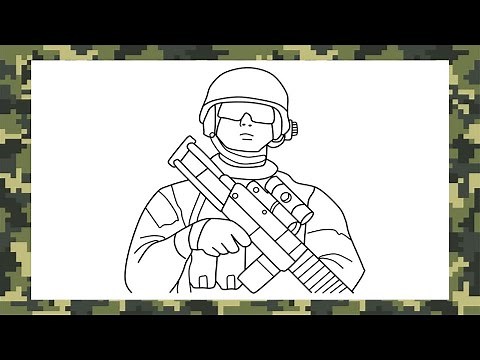 COMO DIBUJAR UN SOLDADO PASO A PASO