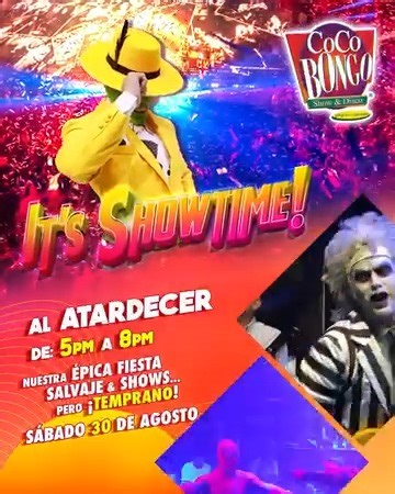 ¡Prepárate para la fiesta más divertida del atardecer! 🌅✨ 🎉 ¡Visítanos el próximo 𝟯𝟬 𝗗𝗘 𝗔𝗚𝗢𝗦𝗧𝗢 en 𝗣𝗟𝗔𝗬𝗔 𝗗𝗘𝗟 𝗖𝗔𝗥𝗠𝗘𝗡 y disfruta nuestros shows por la tarde! 🕺💃 Compra tus boletos ahora y acompáñanos 👉 https://bit.ly/CB_Sunset_Playa | CocoBongo