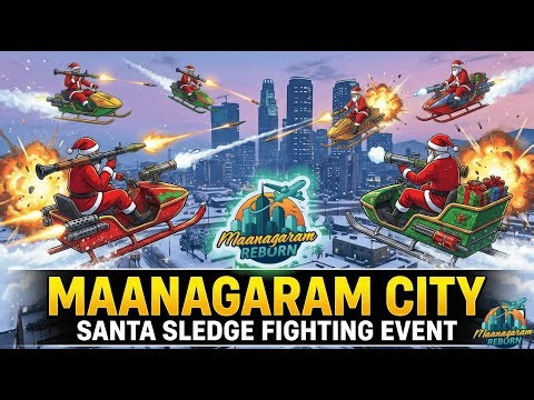 Santa Sledge Fighting - Day 5 of Christmas Events | Admin Live | GTA 5 Core Roleplay in Tamil #MCRP
