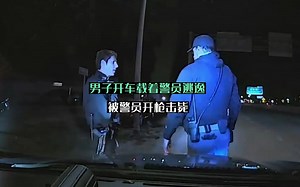 421期：男子开车载着警员逃逸被击毙，警员被认定开枪合法_哔哩哔哩_bilibili