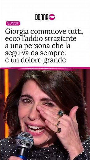 Giorgia commuove, l’addio straziante a una persona che la seguiva da sempre: un dolore grande