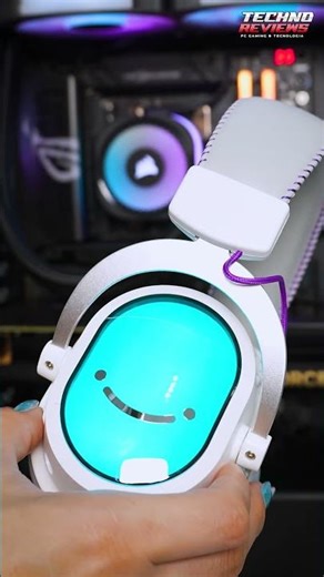 Fifine H16 Gaming Headset with Professional 7.1 RGB Microphone, White