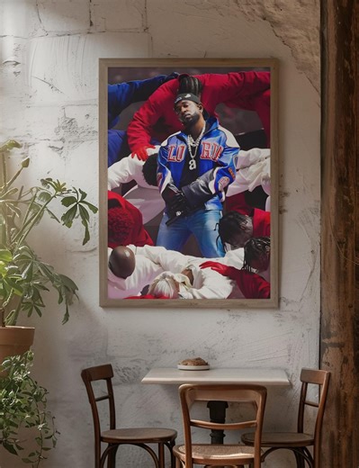 Kendrick Lamar Poster | Hip Hop Legend | Rap Icon | Colorful Music Wall Art Print | Superbowl Performance | Digital Download - Etsy