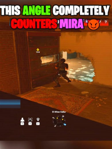 THE BEST WAY TO COUNTER MIRA ON CHALET 😈 #rainbowsixsiege #foryou #r6tipsandtricks #fypシ #r6klippin