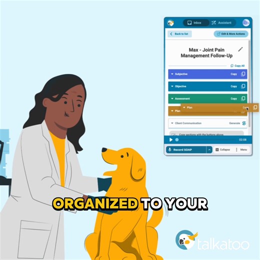 Never Miss a Detail with Talkatoo's Call Summary Feature 🐾 Enhance client communication and documentation. ✅ Automatic transcription and summarization of client calls. ✅ Detailed notes ready for review and integration. ✅ Trusted by over 5,000 veterinary clinics. 📅 Schedule your demo today and streamline your workflow. | Talkatoo