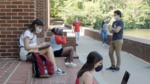 4.2K views · 169 reactions | Small class sizes are a hallmark of a Richmond education, and finding space that allows for social distancing and follows health and safety guidelines became a priority in the wake of the COVID-19 pandemic. From the basketball court in the Weinstein Center for Recreation to the second floor of Boatwright Memorial Library, new classrooms outfitted with technology have been created. | University of Richmond | Facebook
