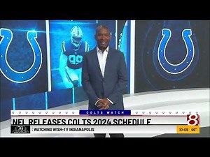 NFL releases Colts 2024 schedule