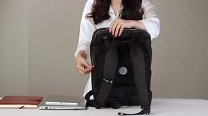 Swissdigital Design Massage Backpack for Women, Fits 15.6” Laptop, USB-A Charging, Commute, Short hual travel with Built-In Shoulder Massager, Purple l SD1006M-46