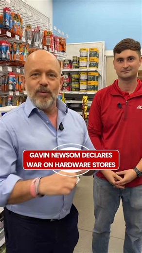San Diego resident who owns 2 ACE Hardware stores shows all the products he can no longer carry because of Democrat regulations- California has banned the sale of gas-powered equipment- No gas powered lead blowers, saws, mowers or anything allowed- Paints must be thrown away every time California changes rules (he has to throw away paint products nearly every month)- He can’t sell certain umbrellasHe says California is making it hard to run a businessI did my own research and here’s 10 more item