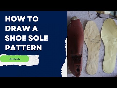 Easy steps : How draw shoe sole pattern (Beginners)