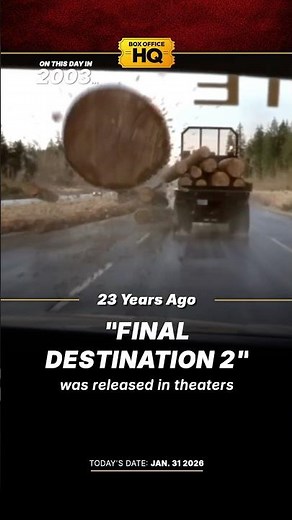 23 years ago “Final Destination 2” was released in theaters!
