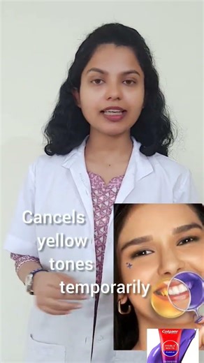 💜 Purple toothpaste doesn't ✨magically whiten teeth🦷..here's what it really does..#mythbusted