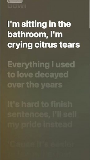 Unsweetened lemonade #music #lyricvideo #lyrics