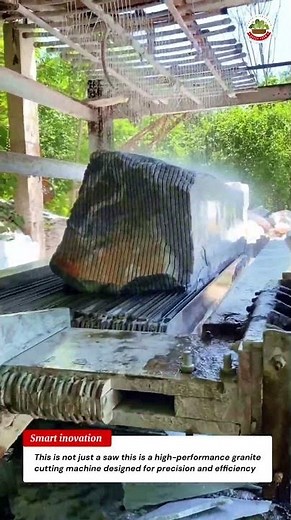 Insane Granite Cutting Machine – Watch This Reciprocating Machine Slice Stone with Precision