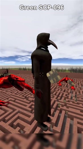 SCP-096 & SCP-049... | SCP-096 chase in Garry's Mod | Trying C4 on SCP-096 #garrysmod #shorts