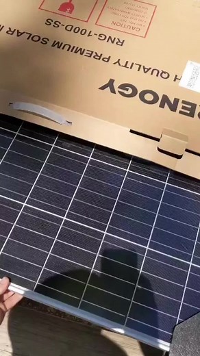 Renogy's 100W Monocrystalline Solar Panel: Compact, Reliable, and Efficient. Lightweight, advanced technology, built to last. Fast and easy installation. Proven durability with a 10-year warranty. ☀ #RenewableEnergy #SolarPower#solarhomesystem #renogy