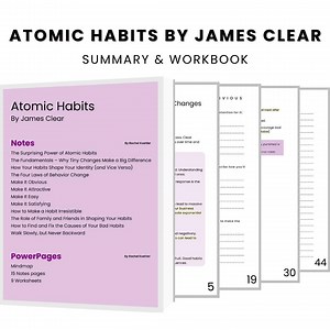Powernotes: Atomic Habits by James Clear | Workbook & Summary | Self-help Book | Break Bad Habits | Growth Journal - Etsy