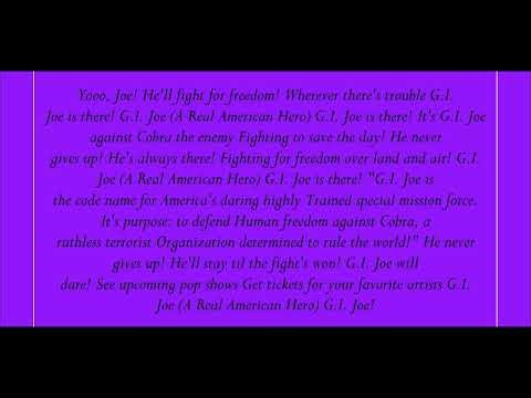 G.I. Joe Theme Song Lyrics