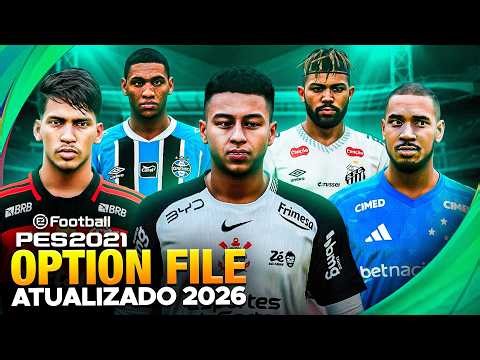PES 2021 UPDATED TO 2026 on PS4/PS5 🔥 Option File with COMPLETE BRAZILIAN LEAGUE