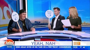 The Voice Australia winner, Judah Kelly takes on a game of 'Yeah, nah...' with David! 👍👎 #9Today | TODAY