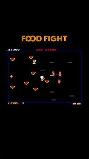 Food Fight 05 –Classic Arcade Gameplay#shorts