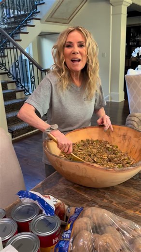 Kathie Lee Gifford on Instagram: "Back in the kitchen making another batch of my beloved sausage and sage stuffing. It just wouldn’t be the holidays without it! 🎄✨ Merry Christmas, everybody!"