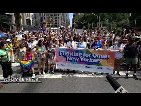 NYC Pride March Zohran Mamdani, Letitia James & Chuck Schumer Before the Parade June 28 2026