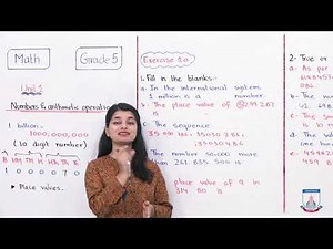 Class 5 - Mathematics - Chapter 01 - Lecture 1 - Exercise 1a (Q1 -Q2) - Allied School