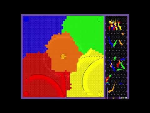 🏆 5-Team Marble Battle. Which Color Will Win? 🔴Red🟠Orange🟡Yellow🟢Green🔵Blue (libGDX/Box2D)