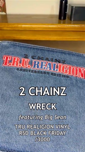 Wreck by 2 Chainz & Big Sean TRU REALIGION RSD RED WHITE BLUE VINYL #2chainz #wreck #rsd #vinyl #rap