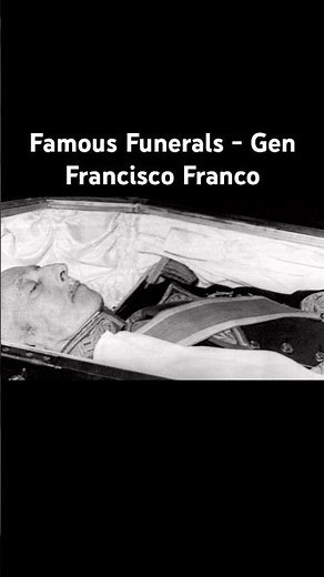 Famous Funerals - Francisco Franco #death #funeral #history #famous #celebrity #spain #franco #rip